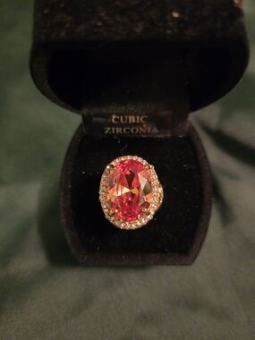 Stunning Orange Cocktail Ring NWT